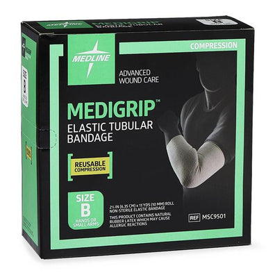 Bandage Medigrip 2.5"x11yd Tubular Elastic Size B/Small 1Rl/Bx - Surgical Supplies NY